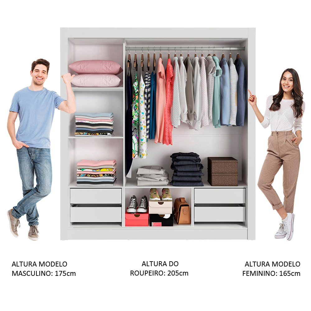 Ropero Closet Madesa 3 Puertas BB