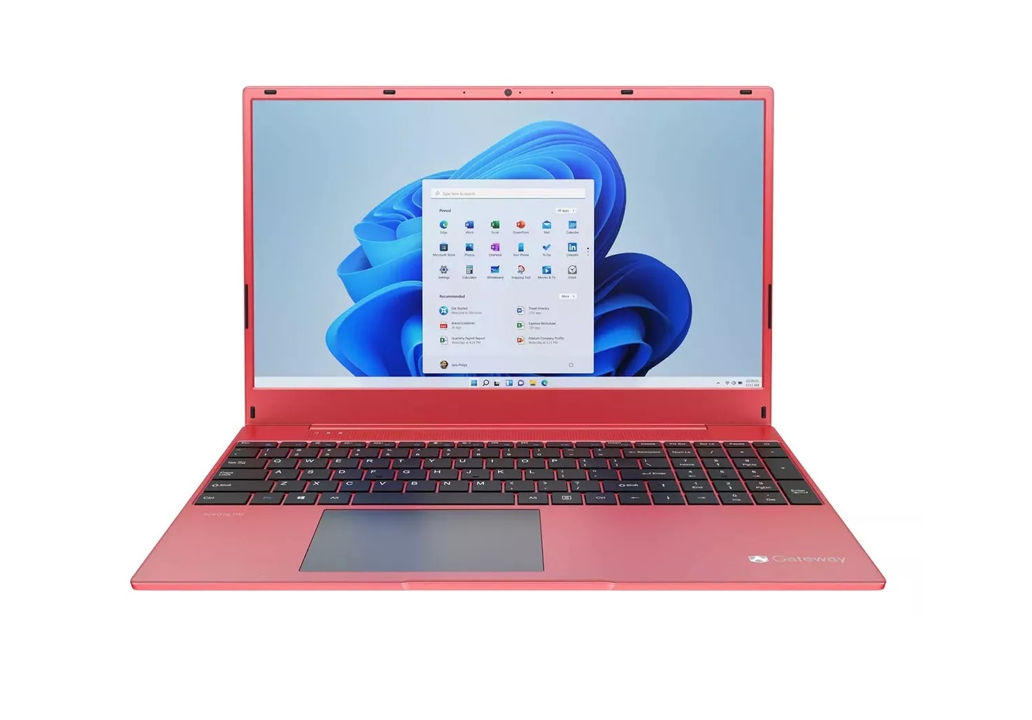 Laptop Gateway GWTN156-12-11RD, Pantalla 15.6 Pulgadas IPS Fhd Procesador Amd Ryzen 3-3250u, 4 Gb Ram 128 Gb Ssd Gráficos Amd Graphics, WIndows 11 Home Color Rojo .