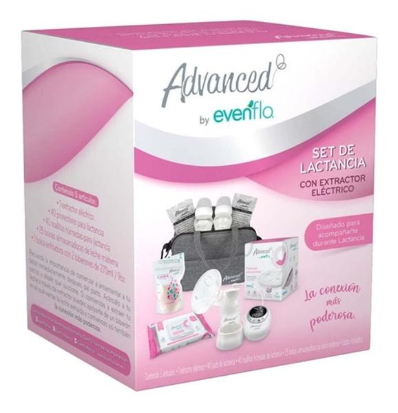 Set De Lactancia Evenflo Con Extractor Eléctrico Y Bolsa