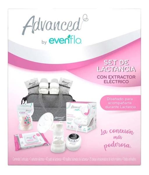 Set De Lactancia Evenflo Con Extractor Eléctrico Y Bolsa