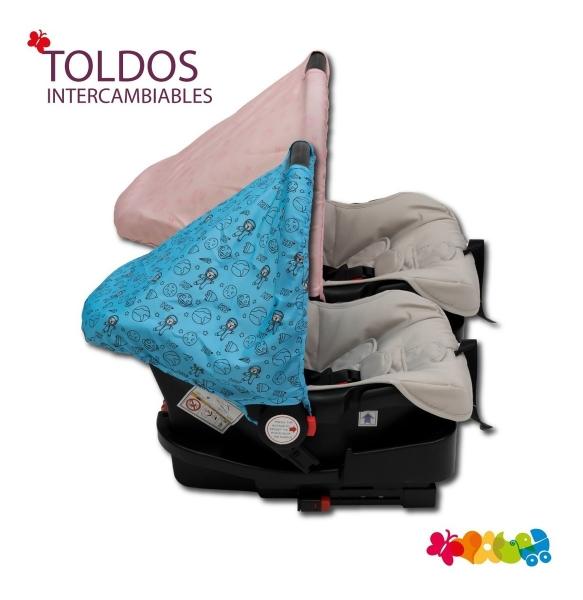 Carriola Con Portabebé Kool Baby Ts01 Incluye Base Para Auto
