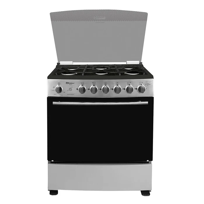 Estufa de Piso Koblenz Mesina EK-1131 30" 6 Quemadores con Capelo Recto .