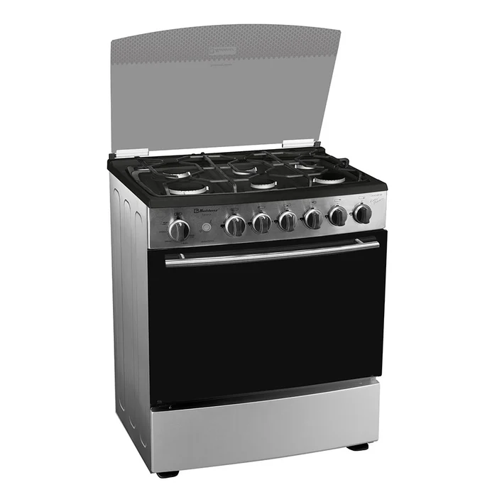 Estufa de Piso Koblenz Mesina EK-1131 30" 6 Quemadores con Capelo Recto .