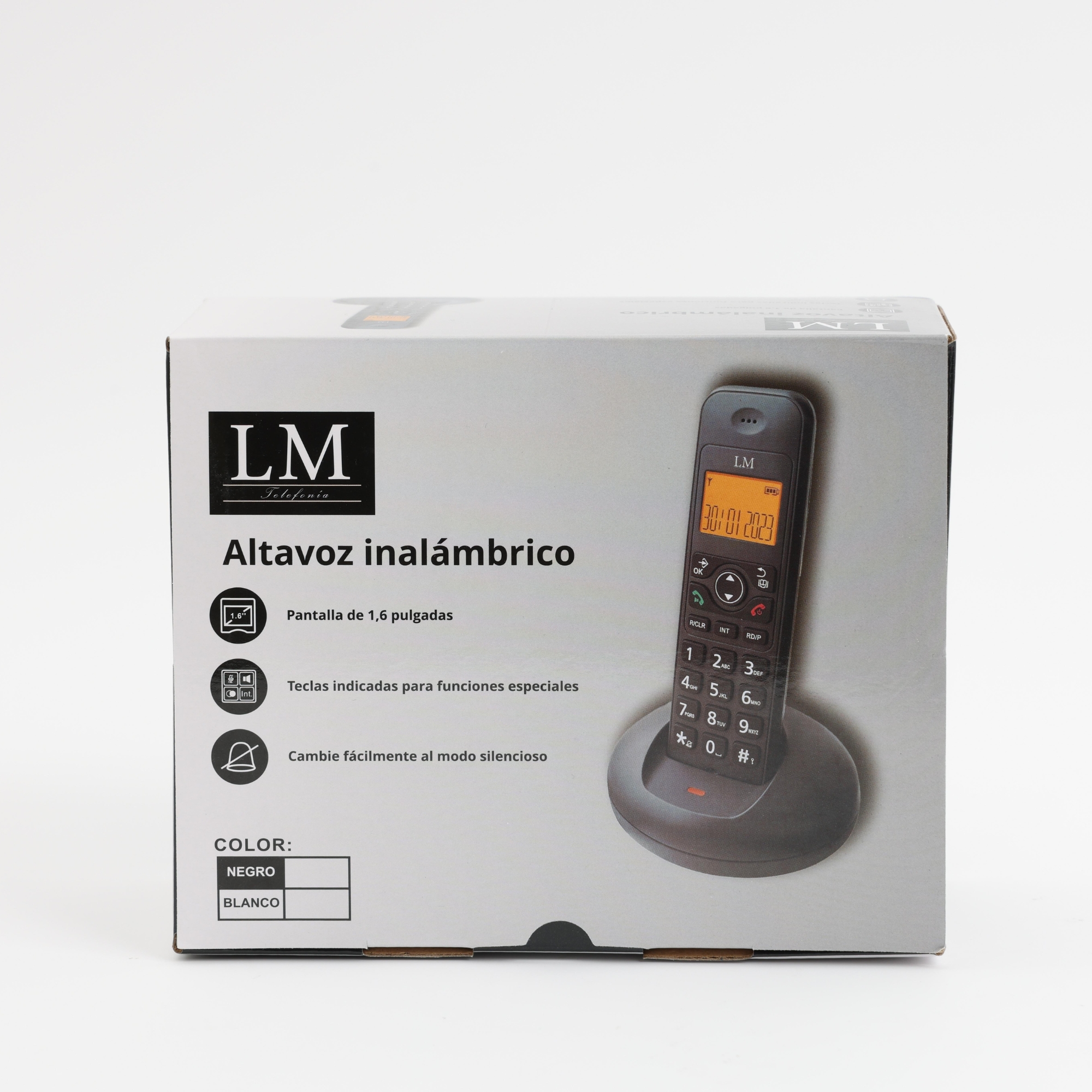 Teléfono Inalámbrico LM-521-1 Negro.