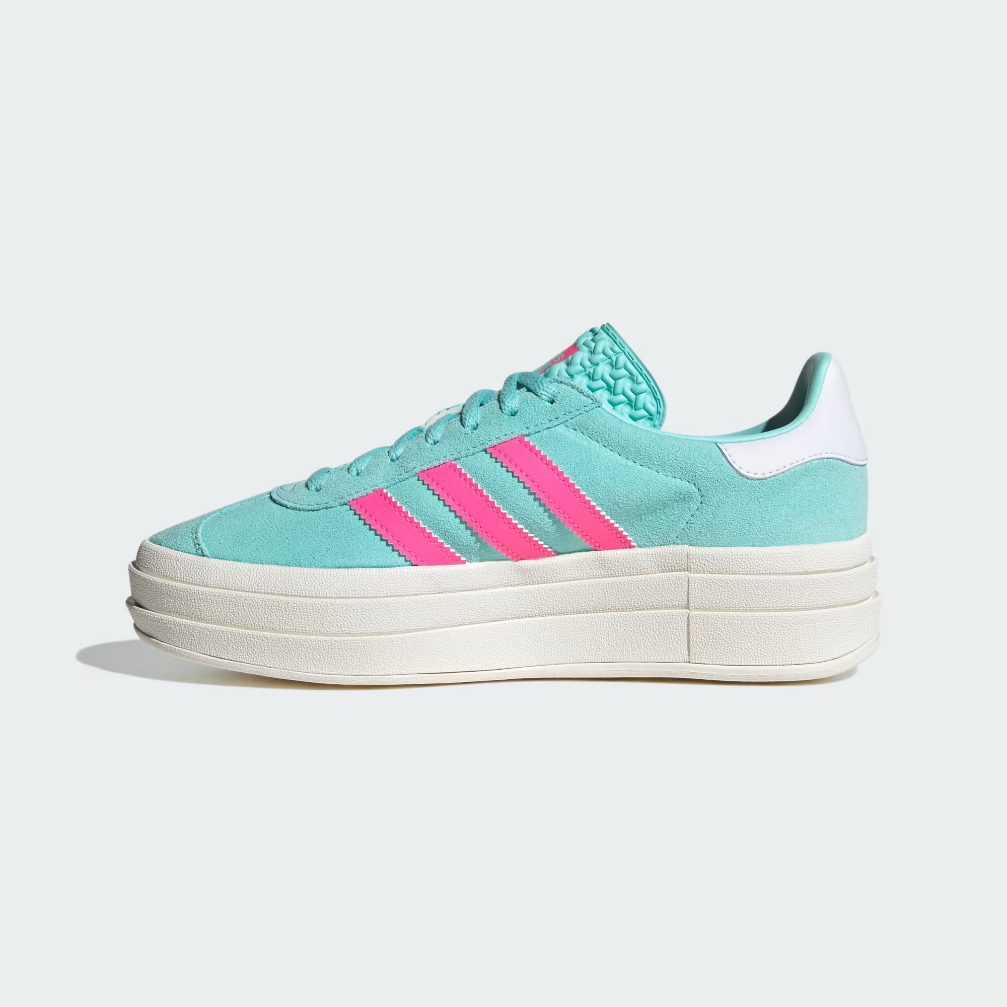 Tenis Adidas Gazelle Bold Plataforma Gamuza Mujer Original.