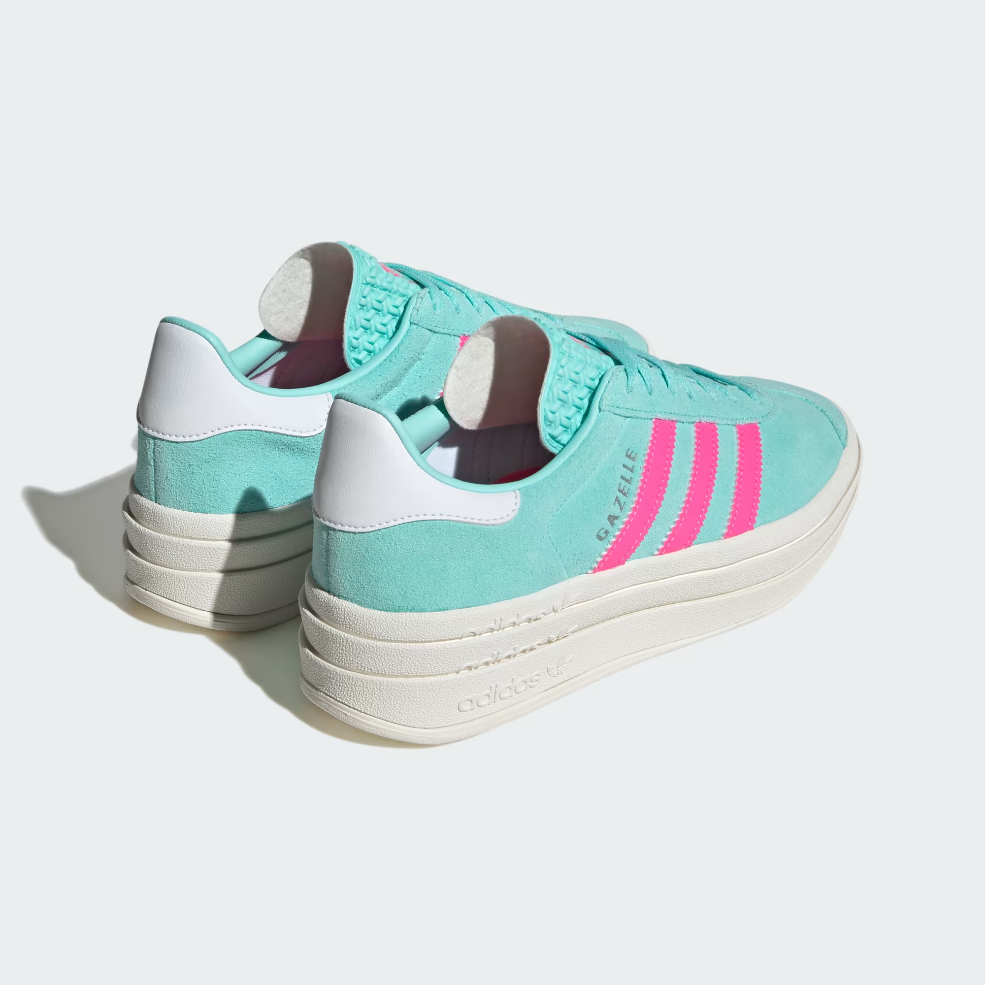 Tenis Adidas Gazelle Bold Plataforma Gamuza Mujer Original.