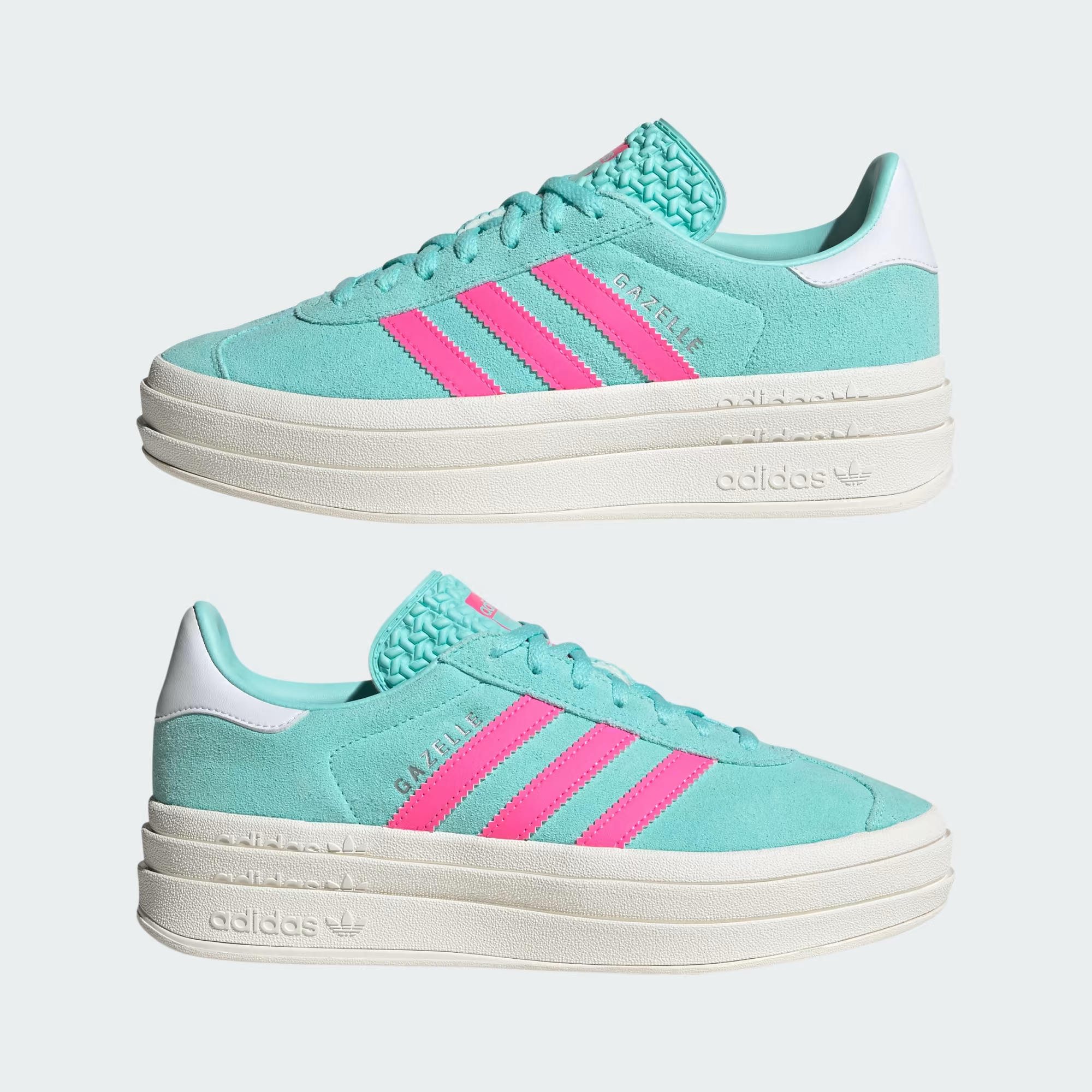 Tenis Adidas Gazelle Bold Plataforma Gamuza Mujer Original.