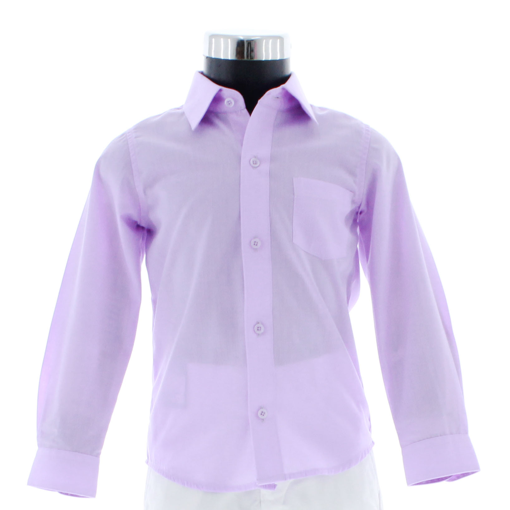 Camisa Lila De Vestir Para Niño Manga Larga 3587 2-18 Años.