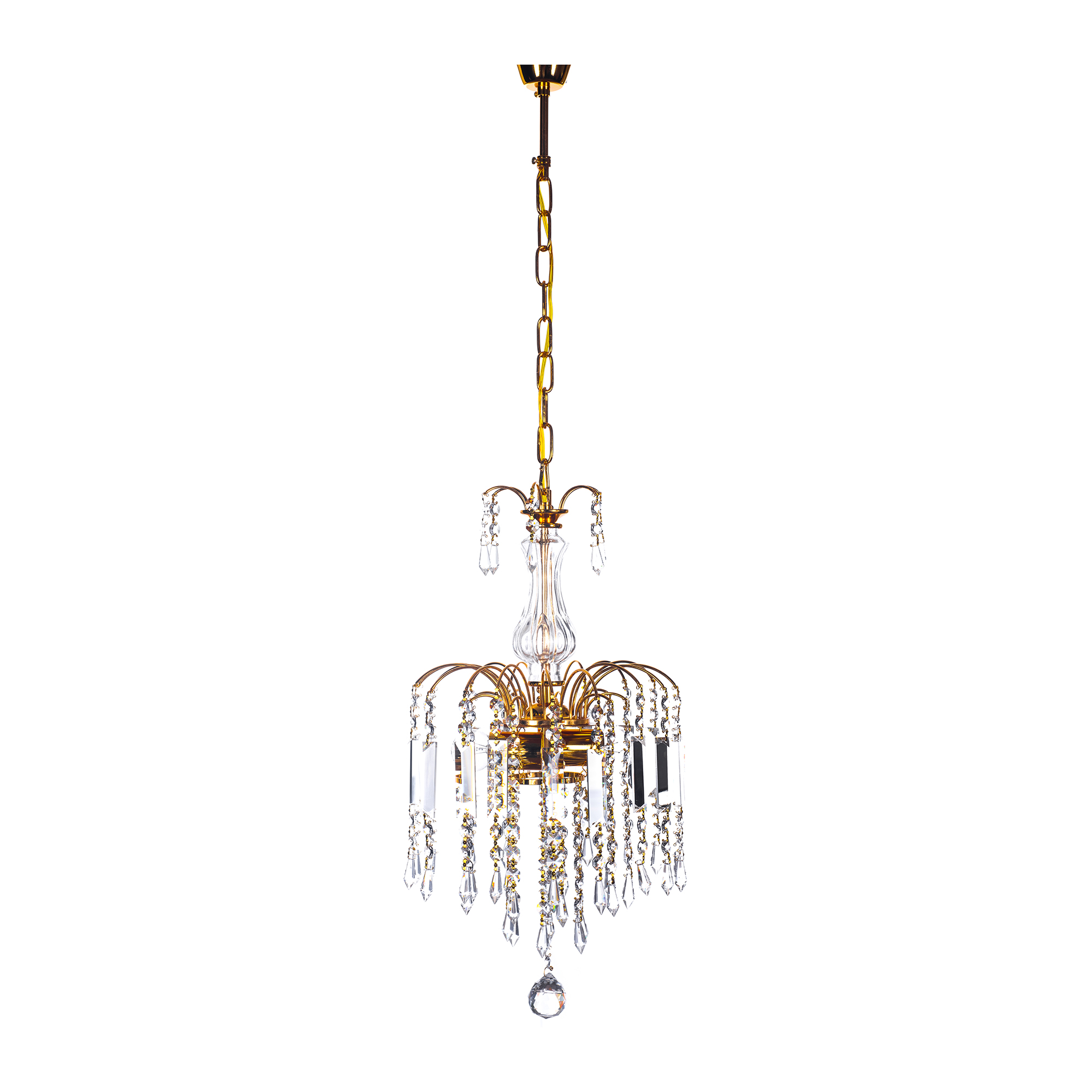 Candil Colgante Gamalux Europa Milan Cristal Hq K9 De 2 Luces 30 Cm GD.