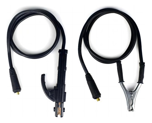 Kit De Cables Tierra Y Porta Electrodo 2 M Para Soldadora.