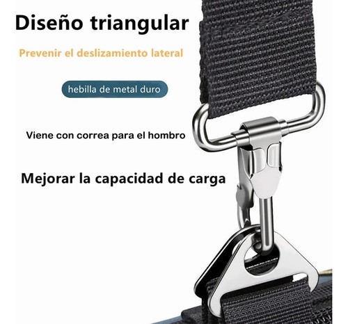 Maleta De Herramientas Gran Capacidad Mochila Organizador Negro/Azul.