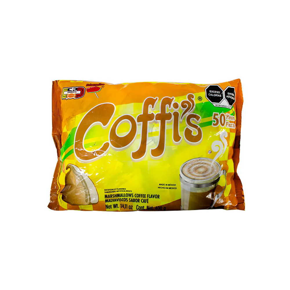 150 Piezas Malvavisco Coffis Bombón Dulce Sabor Café.