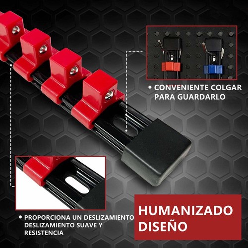 9 Pzs Riel Para Dados Soporte Organizadores De Enchufes Abs.