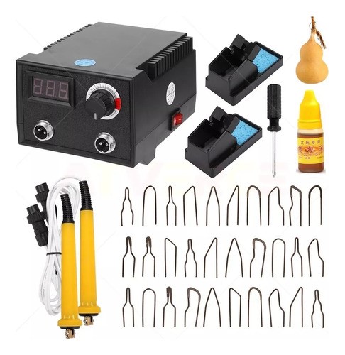 Cautin Pirograbador Puntas Temperatura Ajustable Madera 100w.