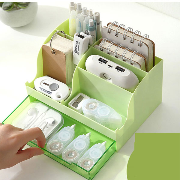 Organizador multifuncional de escritorio para oficina escuela hogar cosmeticos.