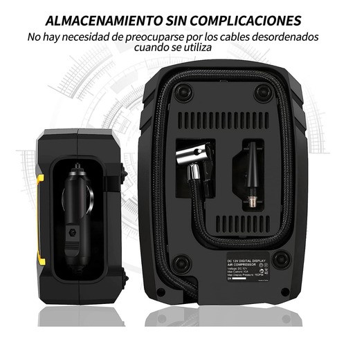 Compresor De Aire Inflador Llantas Bomba Portátil 12v 150psi.
