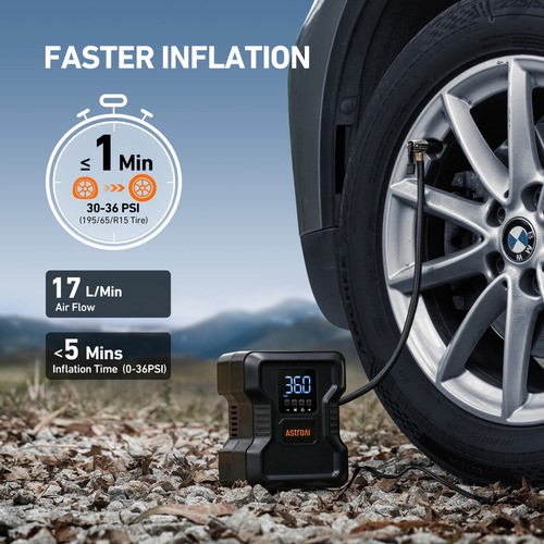 Compresor De Aire Inflador De Llantas Astroai De 160psi 12v.