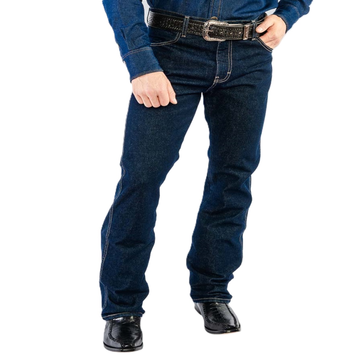 PANTALÓN DE MEZCLILLA CORTE VAQUERO SLIM FIT