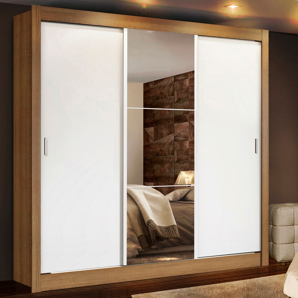 Ropero Closet Madesa 3 Puertas 1 Espejo MB