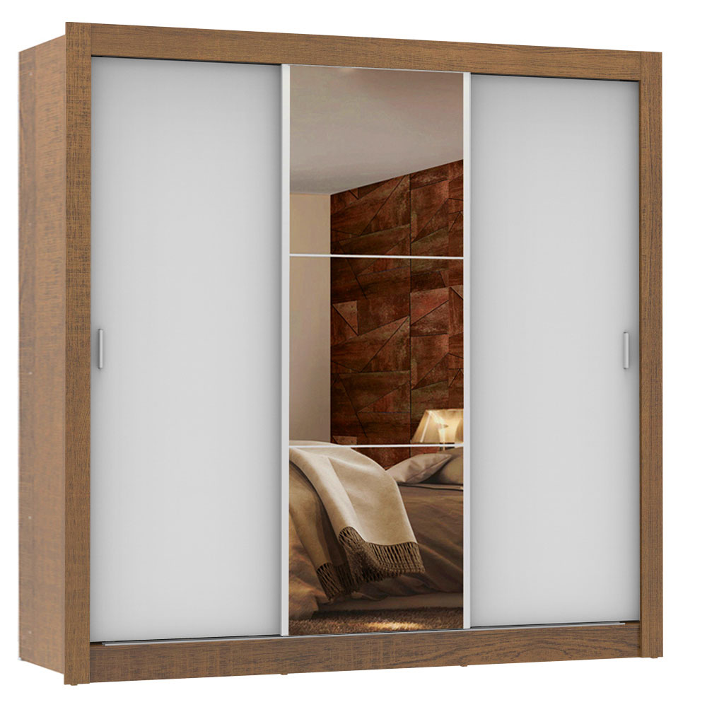 Ropero Closet Madesa 3 Puertas 1 Espejo MB