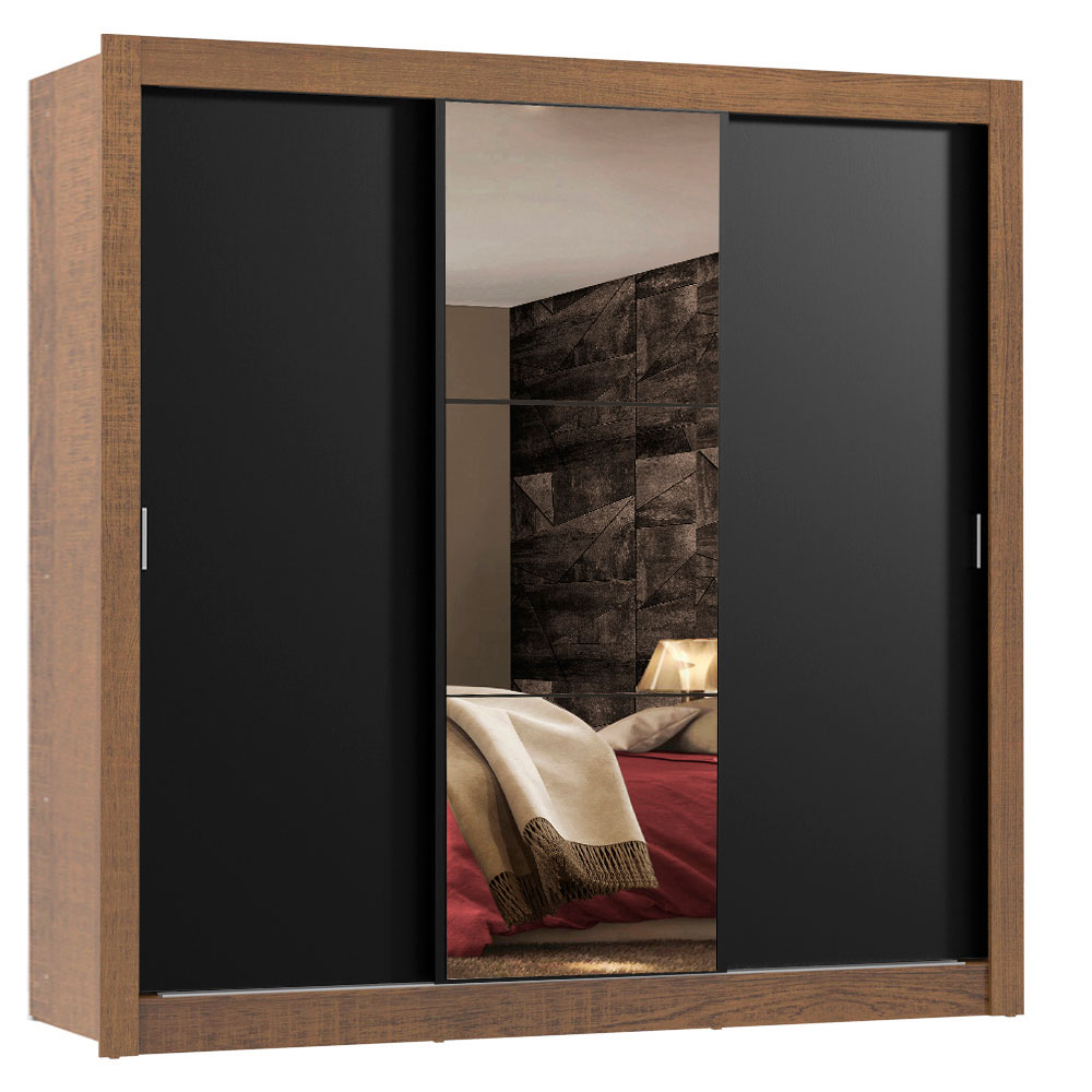 Ropero Closet Madesa 3 Puertas 1 Espejo MN