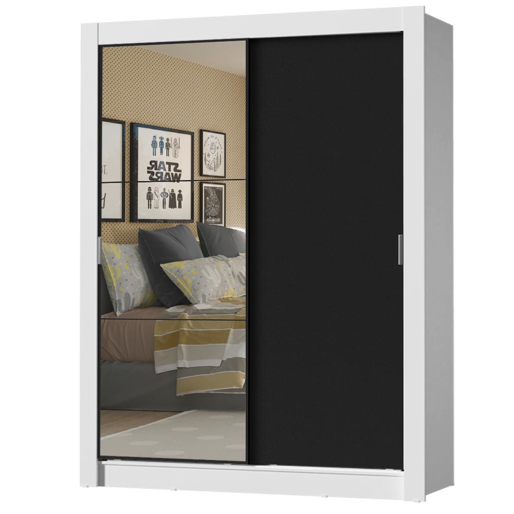 Ropero Closet Madesa 2 Puertas 1 Espejo BN