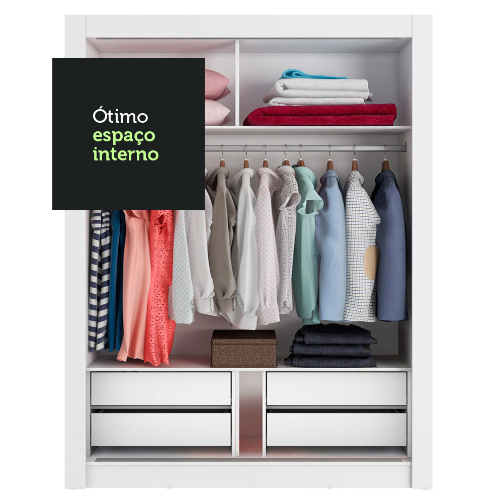 Ropero Closet Madesa 2 Puertas 1 Espejo BN
