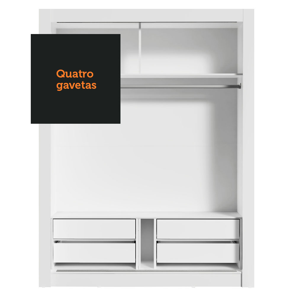 Ropero Closet Madesa 2 Puertas BN