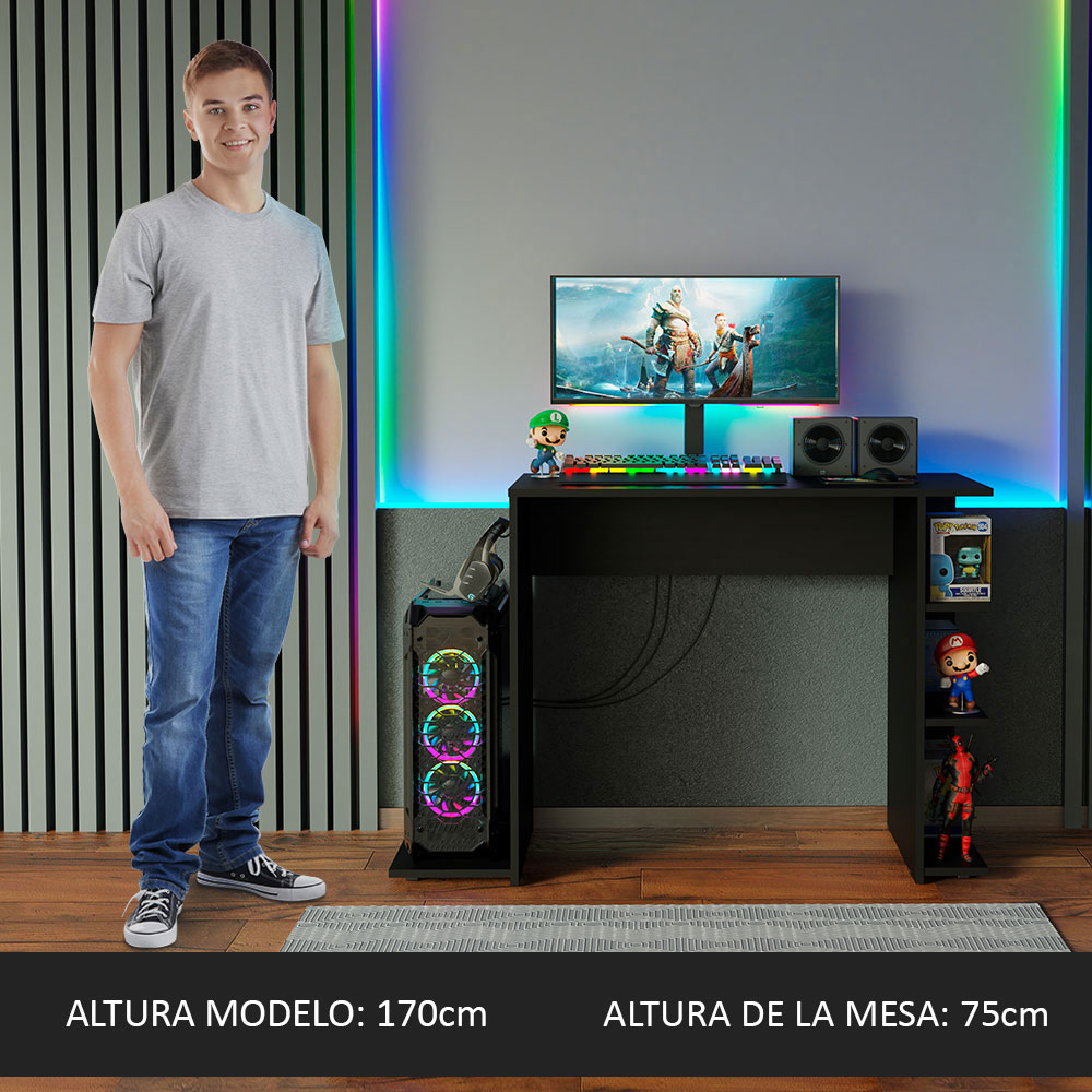 Mesa Gamer Escritorio Para Computador 9414 NN