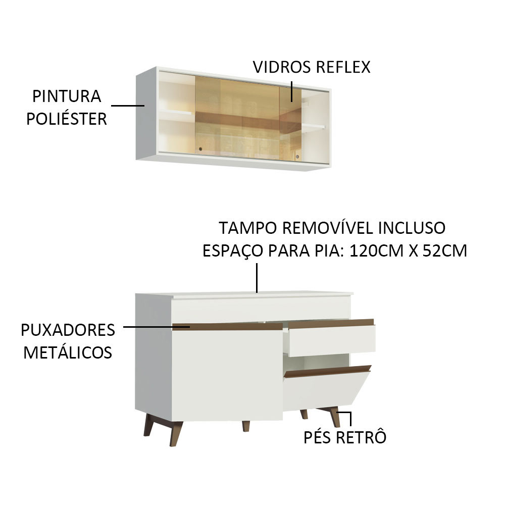 Cocina Integral Completa Modular Madesa Reims 120cm BB