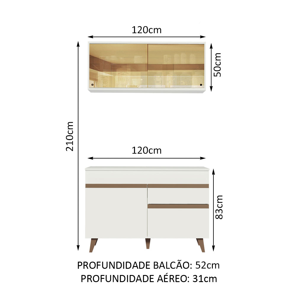 Cocina Integral Completa Modular Madesa Reims 120cm BB