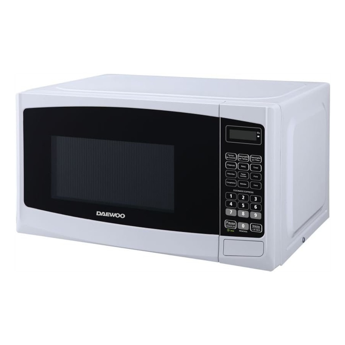 Horno Microondas DAEWOO 0.7p3 700W descongelación blanco.