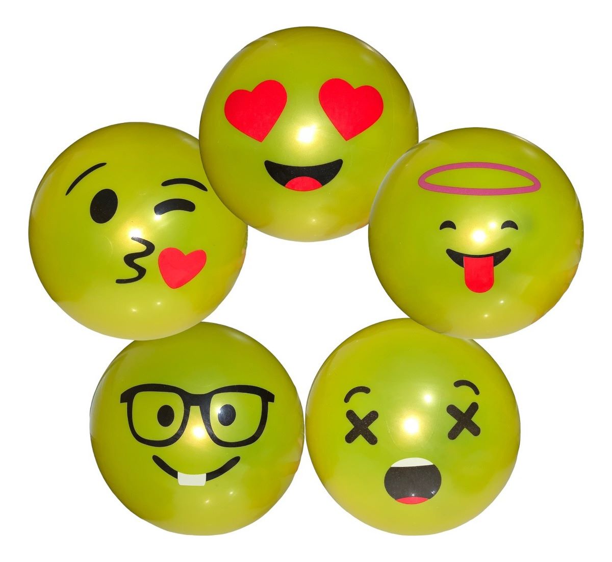 70 Pelotas Plástico Emoji Fiesta Regalo Juguete Niño Niña.