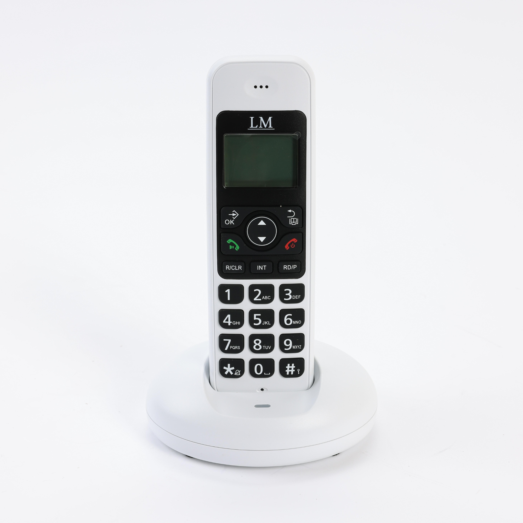  Teléfono Inalámbrico Fijo Moderno marca LM 521-2  Para Casa Oficina.