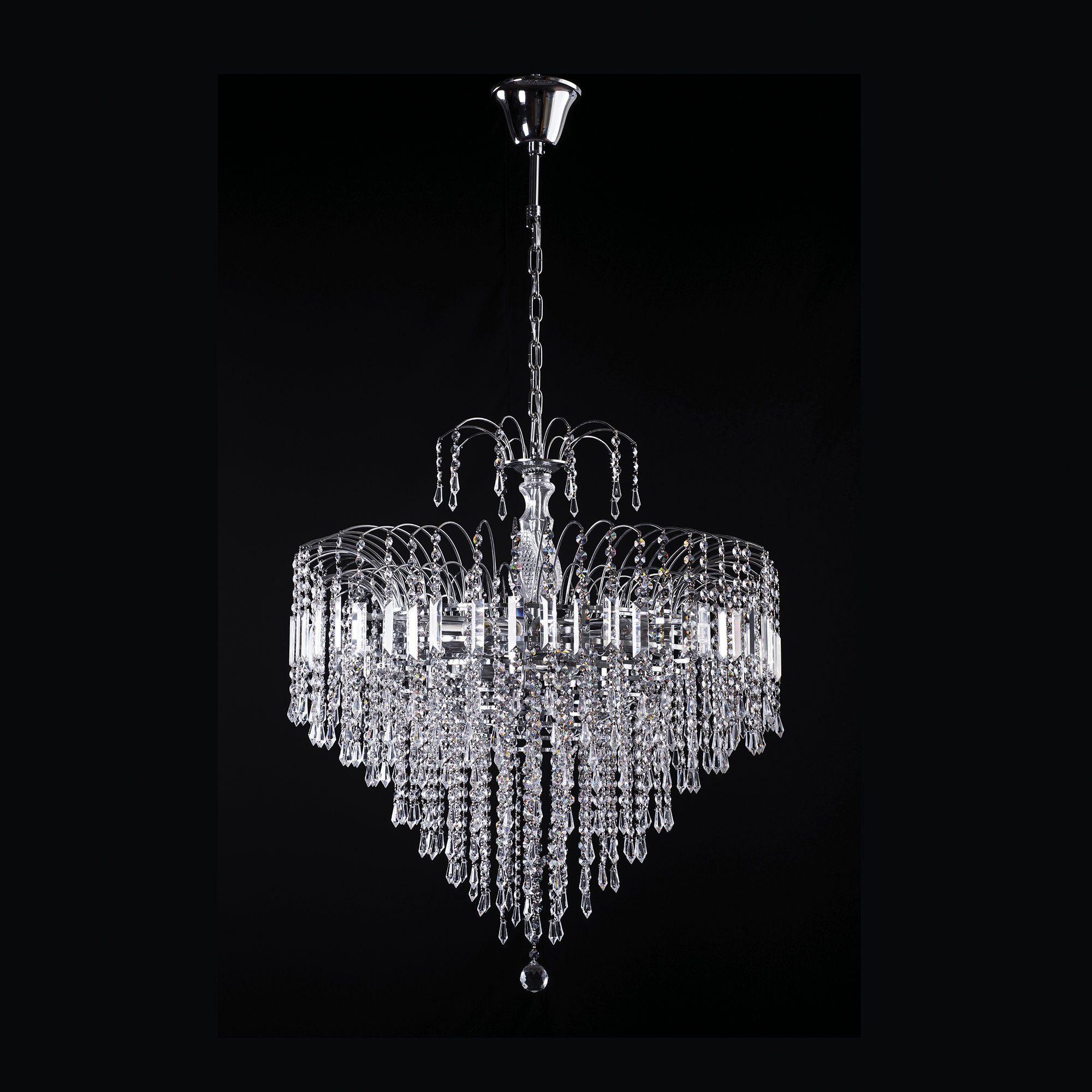 Candil Colgante Gamalux Europa Milan Cristal Hq K9 De 15 Luces CH.