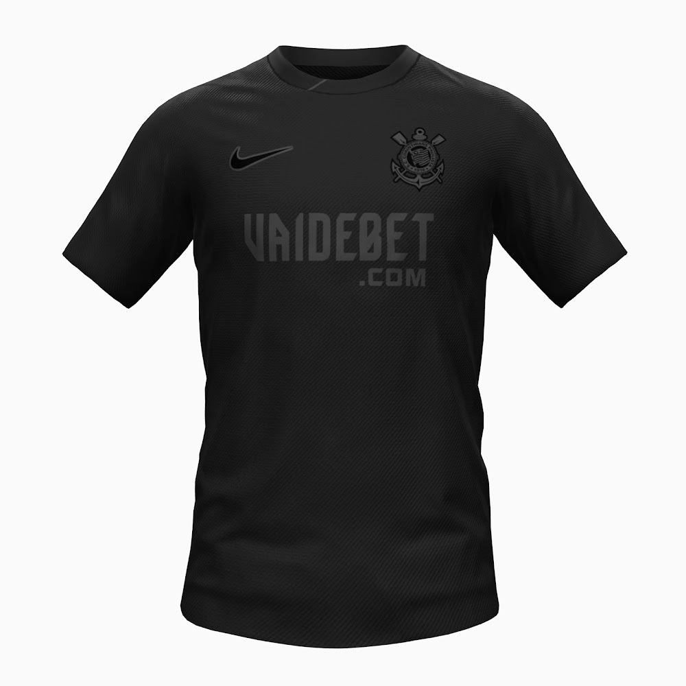 Nuevo! Jersey Corinthians Brasil 2024/2025 Edicion Especial Black Talla XL.