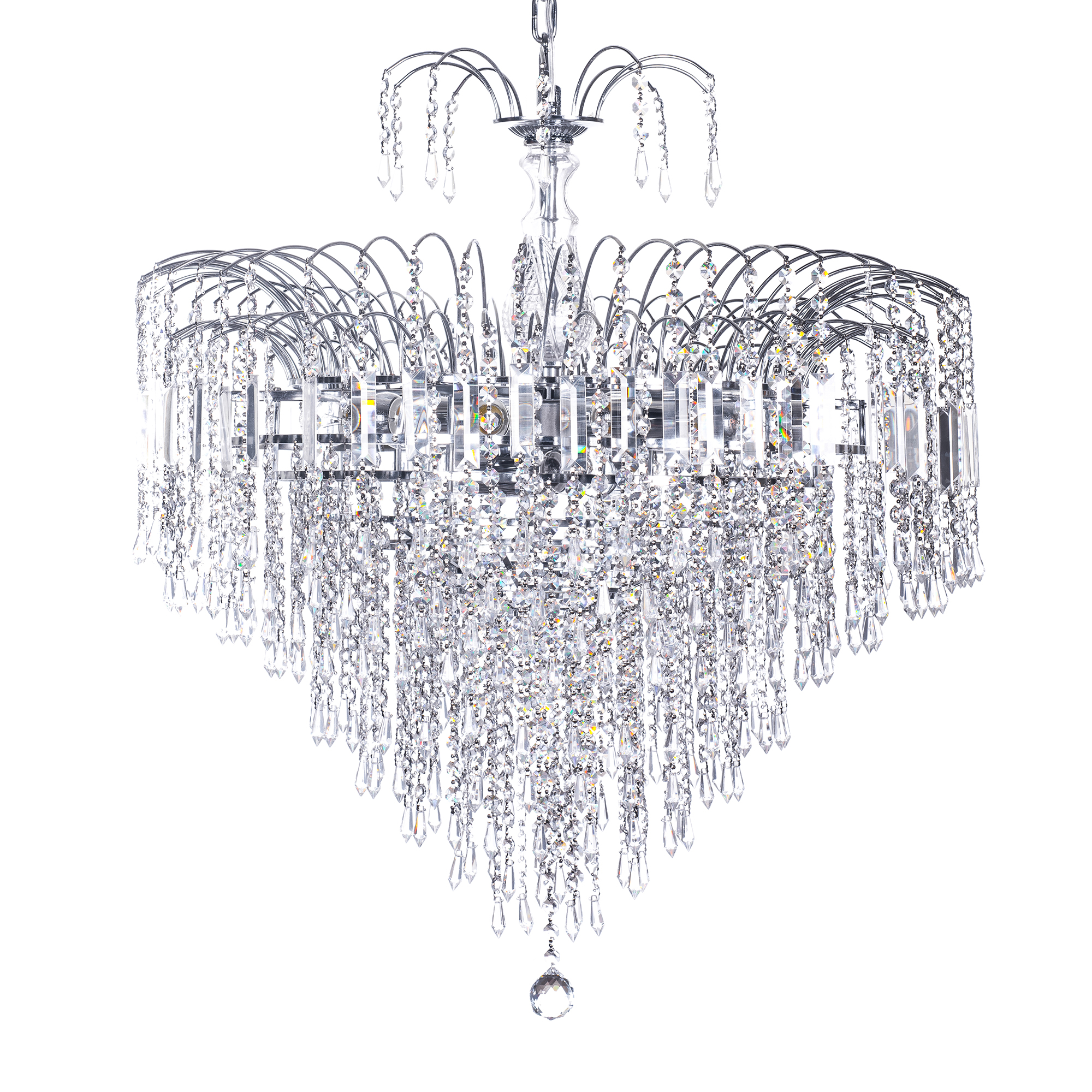 Candil Colgante Gamalux Europa Milan Cristal Hq K9 De 15 Luces CH.