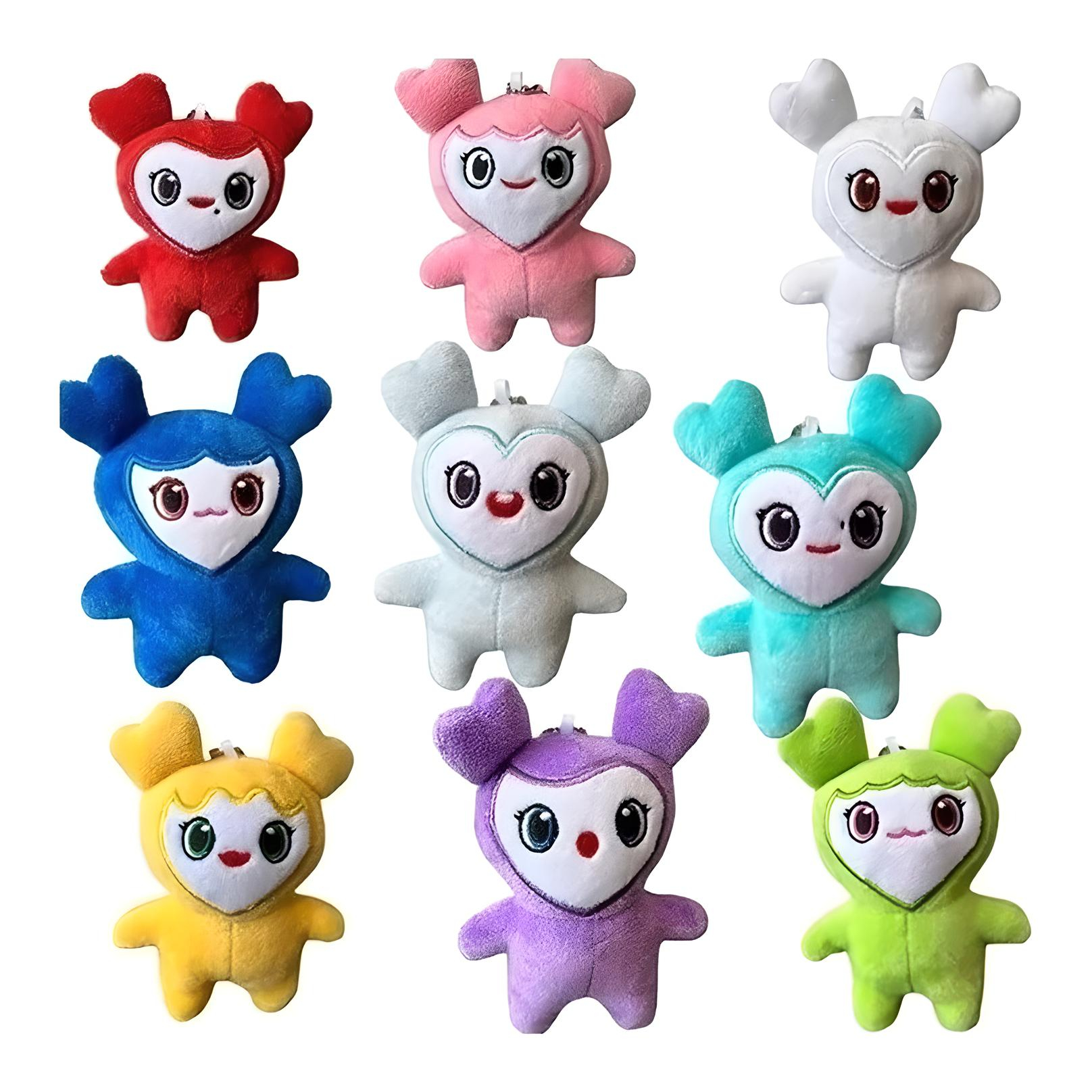 9uds Peluche Llavero Colgante Twice Lovely Kpop Korea Color Fix.