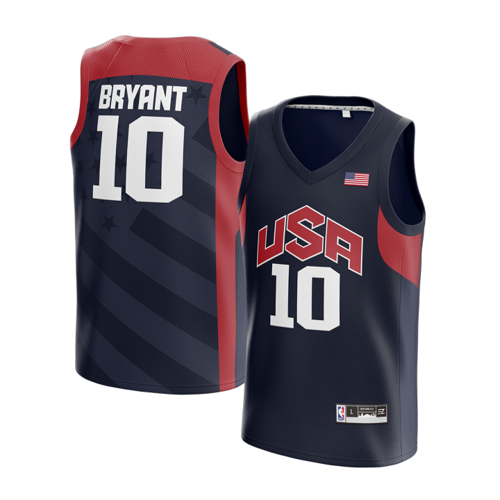 Nuevo! Jersey Dream Team USA Juegos Olimpicos Londres 2012 Kobe Bryant 10 Azul Talla L.