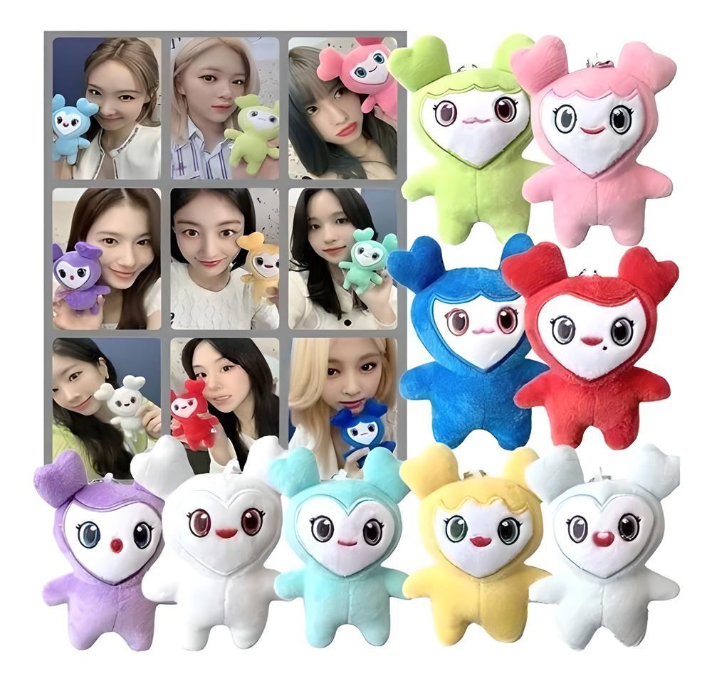 9uds Peluche Llavero Colgante Twice Lovely Kpop Korea Color Fix.