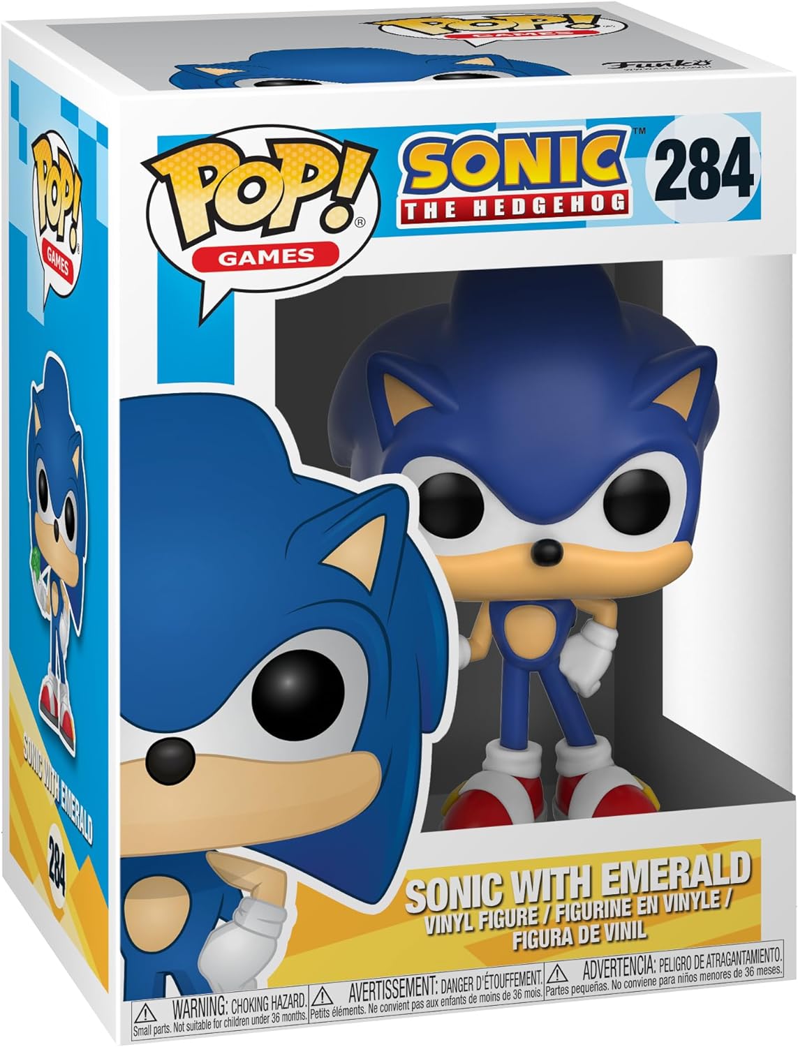 Funko Pop! Games Sonic The Hedgehog: Sonic With Emerald #284