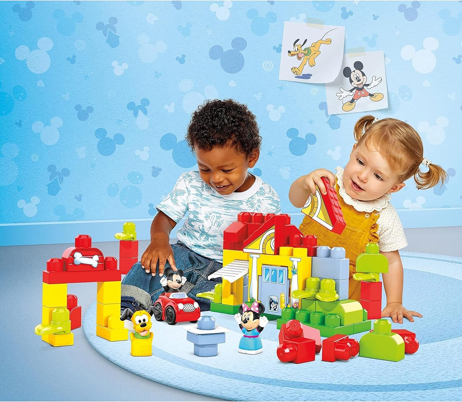 Mega Bloks Disney Casa De Mickey Mouse 65 Piezas.
