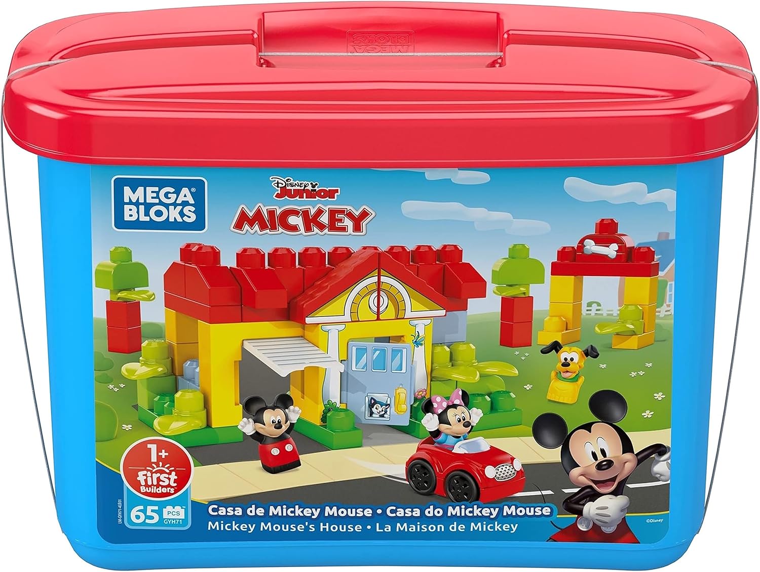 Mega Bloks Disney Casa De Mickey Mouse 65 Piezas.