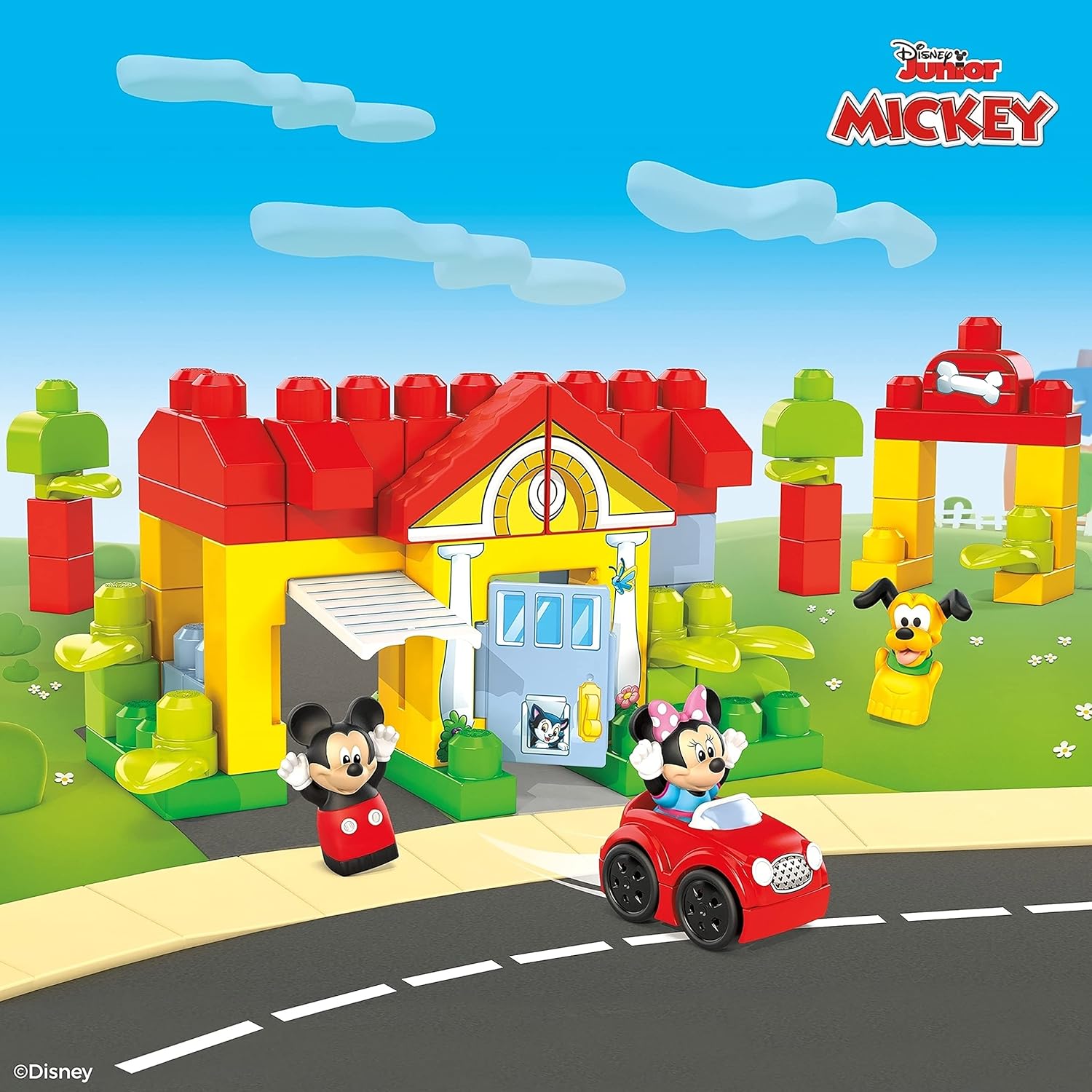 Mega Bloks Disney Casa De Mickey Mouse 65 Piezas.