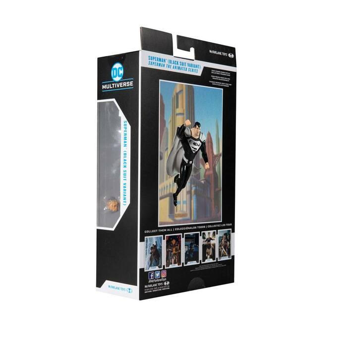 DC Multiverse Animated Superman Black Suit.