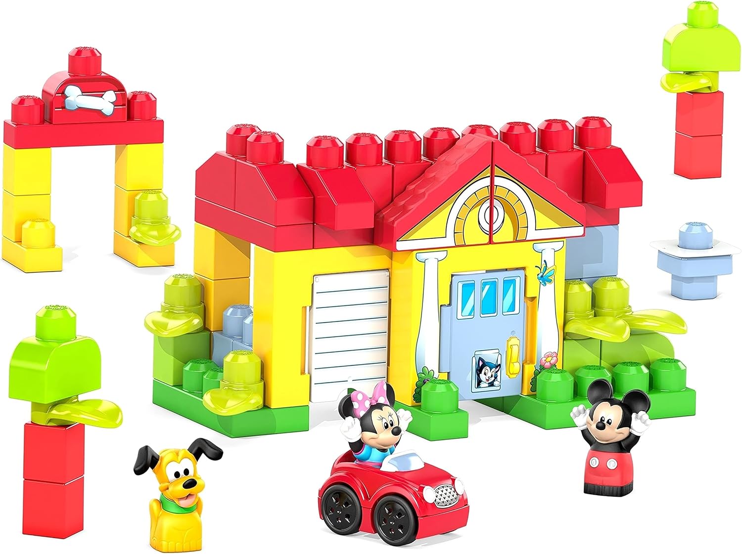 Mega Bloks Disney Casa De Mickey Mouse 65 Piezas.