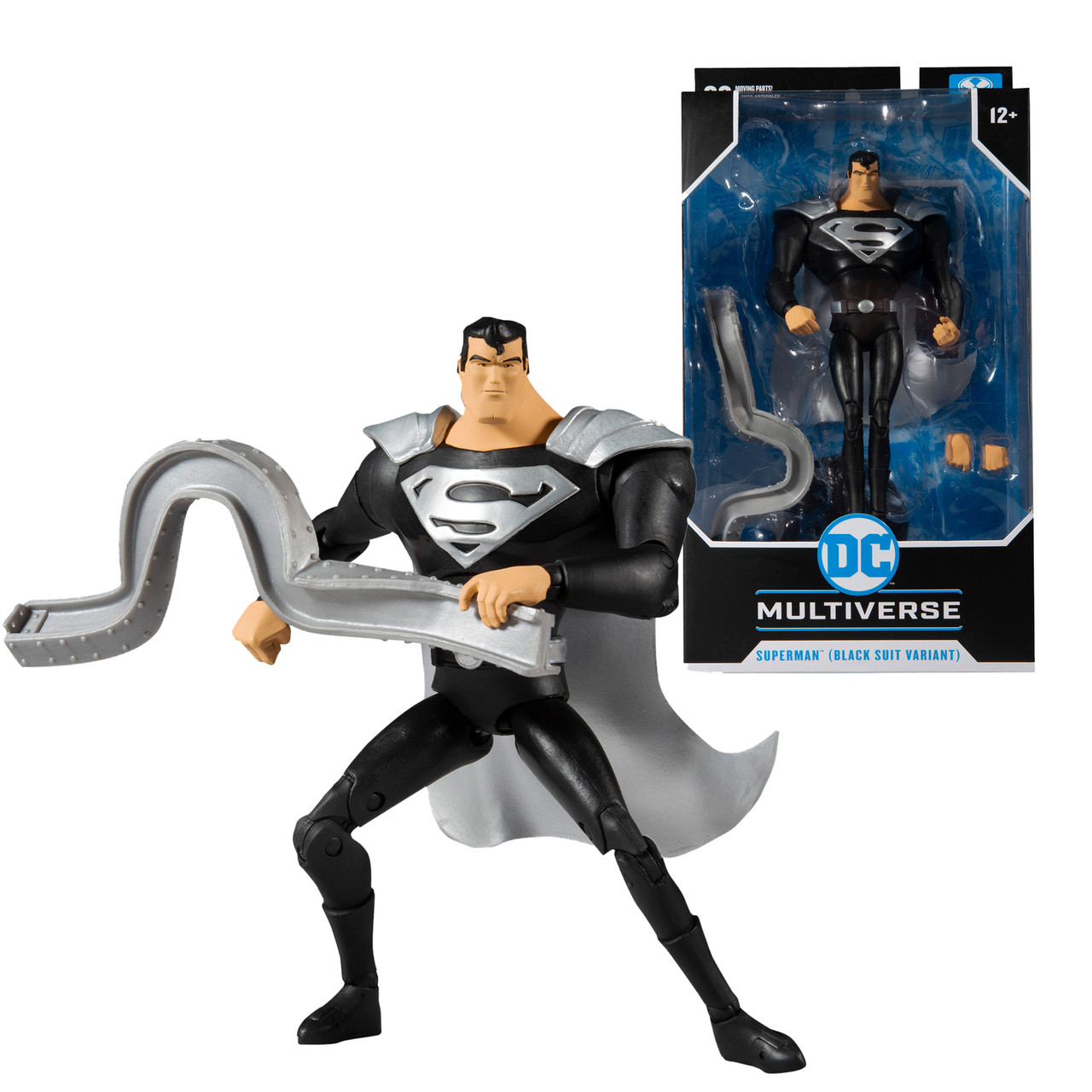 DC Multiverse Animated Superman Black Suit.