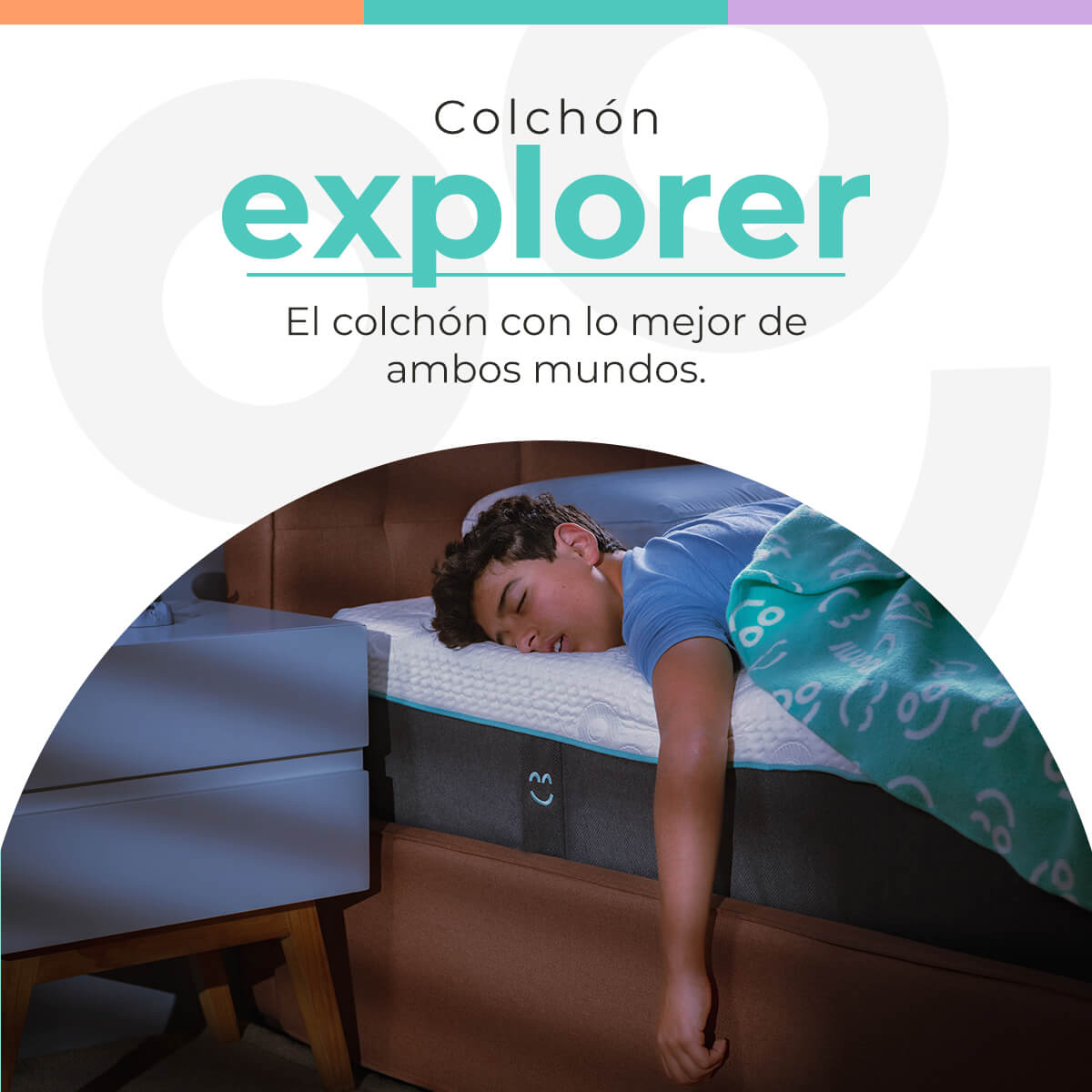 Colchón en Caja Queen Size Roomi Explorer, Tecnología Hybrid, Confort Medio.