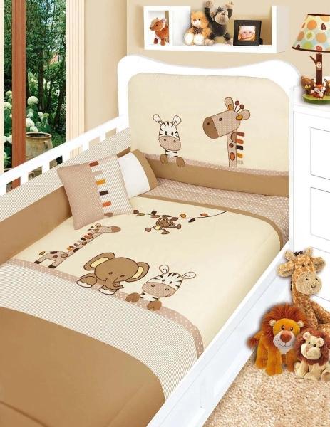 Set Edredon Cuna Cama Corral Baby Baby 6 Piezas Cone