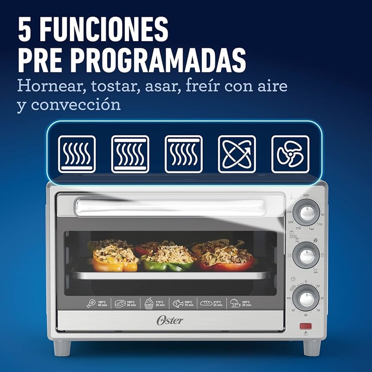 HORNO TOSTADOR OSTER TSSTTVLS25-1MX 25L.
